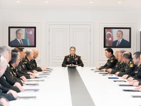 Vilayət Eyvazov Daxili Qoşunlarda müşavirə keçirdi - Tapşırıqlar verdi