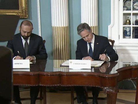 ABŞ və Ermənistan strateji tərəfdaşlıq sazişi İMZALADI