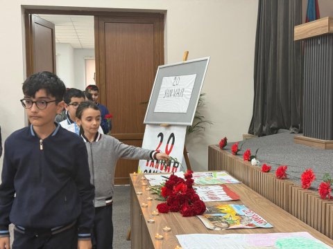 Xankəndidə 20 yanvar faciəsinin qurbanları anılıb - FOTO