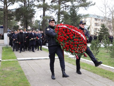 Neftçalada 20 Yanvar şəhidləri anılıb - FOTO
