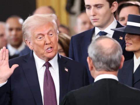 Tramp ABŞ-nin 47-ci prezidenti oldu - VİDEO