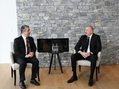 Prezident&nbsp;Bərzani ilə görüşüb - FOTO