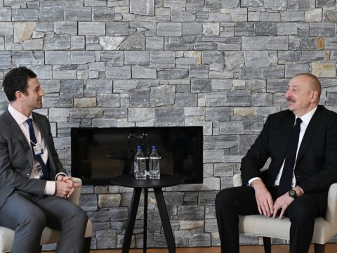 Prezident Davosda daha bir görüş keçirdi