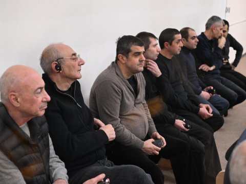 Ermənilər Bakıda hakim qarşısında - FOTOLAR