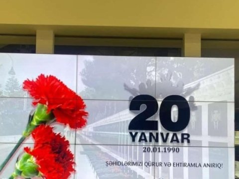 Mahmud Kaşqari adına Beynəlxalq Fond 20 yanvar şəhidlərini andı
