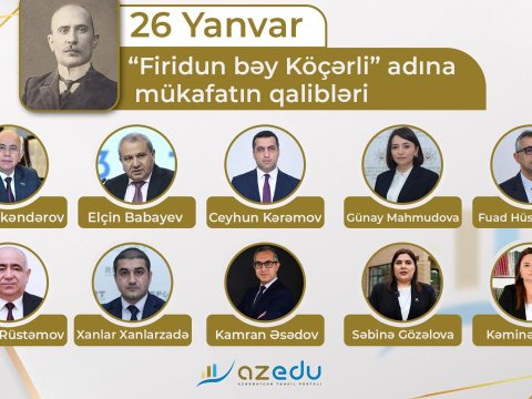 &ldquo;Firidun bəy Köçərli mükafatı&rdquo;nın qalibləri - SİYAHI