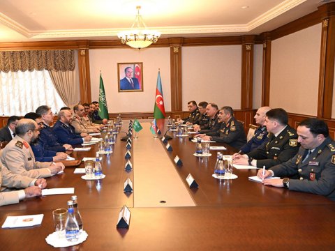 Zakir Həsənov Səudiyyə Ərəbistanı Krallığının nümayəndə heyəti ilə görüşüb - FOTO