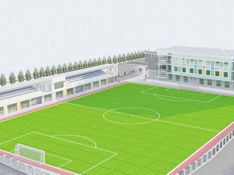 Uşaq Gənclər Futbol Məktəbinin təlim bazası yenilənir -&nbsp;FOTO