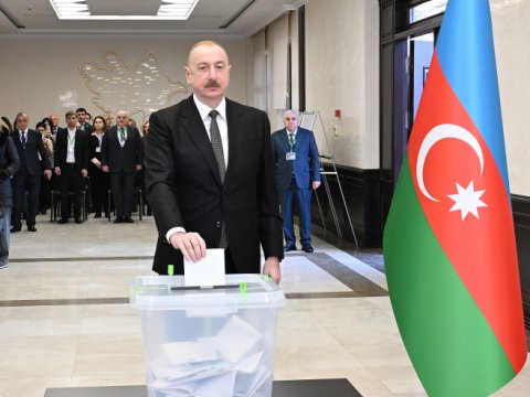 İlham Əliyev səs verdi