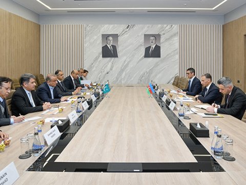 Rəşad Nəbiyev pakistanlı nazirlə görüşdü