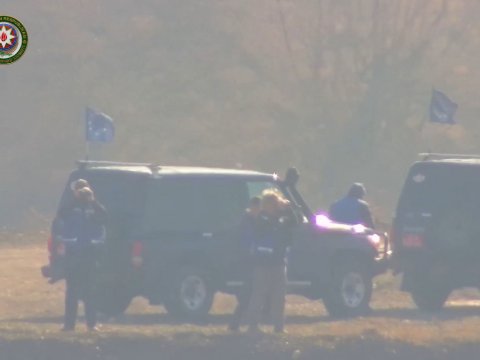 Avropa&nbsp;müşahidəçiləri bu dəfə Qazaxla sərhəddə - ANBAAN GÖRÜNTÜLƏR