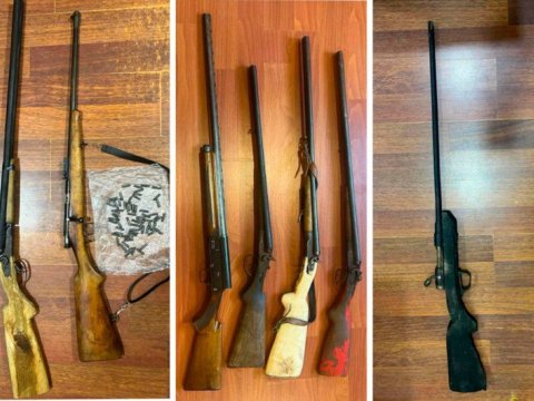 Silahlarını polisə təhvil verdilər