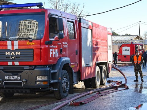 Sabirabad məktəbində YANĞIN