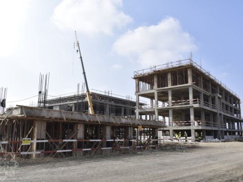 Ağdam şəhərində xəstəxana kompleksi tikilir