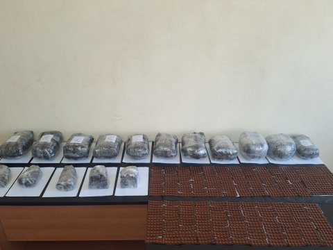İrandan Azərbaycana 16 kq narkotik keçirilməsinin qarşısı alındı - FOTO