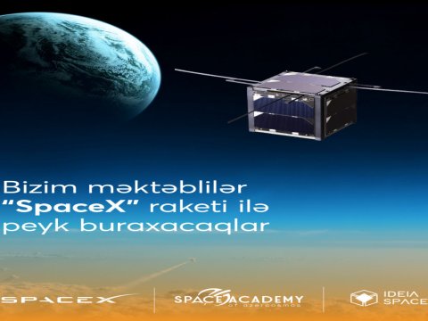 Azərbaycanlı məktəblilər ilk dəfə &ldquo;SpaceX&rdquo; raketi ilə orbitə peyk buraxacaqlar
