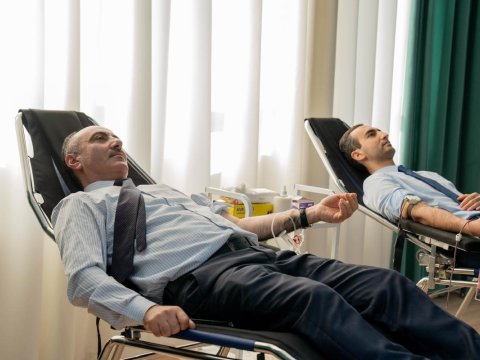 Nazirlikdə könüllü qanvermə aksiyası - FOTOLAR