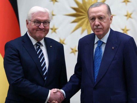 Ərdoğan alman həmkarı ilə görüşdü