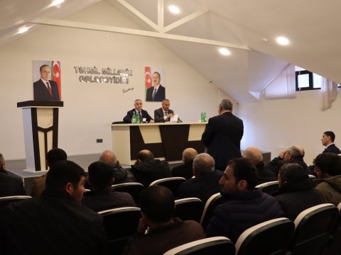 Ağdərədə sakinlərlə görüş keçirilib - FOTO