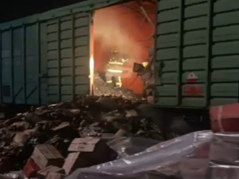 Hacıqabulda yanan vaqon Rusiyadan göndərilibmiş