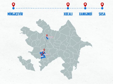Mingəçevir-Xocalı-Xankəndi-Şuşa avtobusu açılır