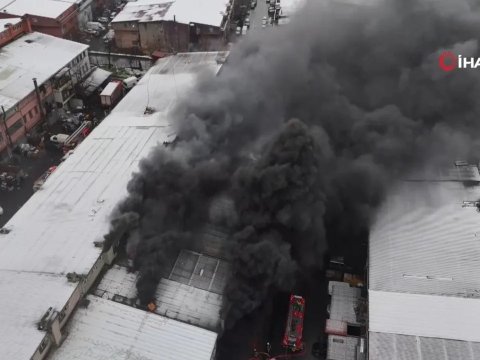 İstanbuldakı yanğından GÖRÜNTÜLƏR