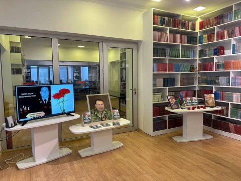 Şəhid mayorun&nbsp;xatirəsi anılıb - FOTOLAR