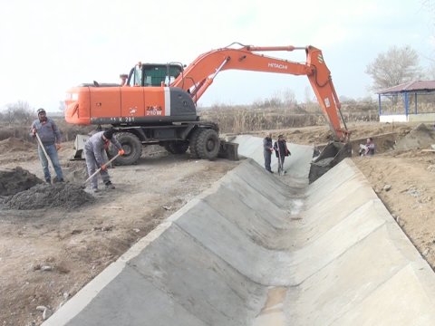 Beyləqanda əhalinin su təminatı yaxşılaşdırılır - FOTO