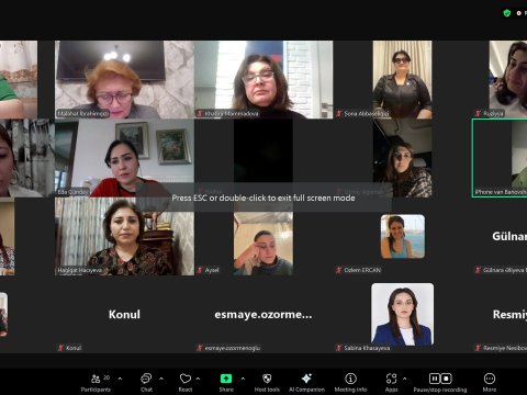 Xaricdəki Qərbi Azərbaycanlı xanımların müzakirəsi - FOTOLAR