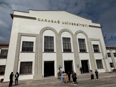 Qarabağ Universitetində ilk imtahan: Tələbələr təəssüratlarını bölüşdülər - FOTO