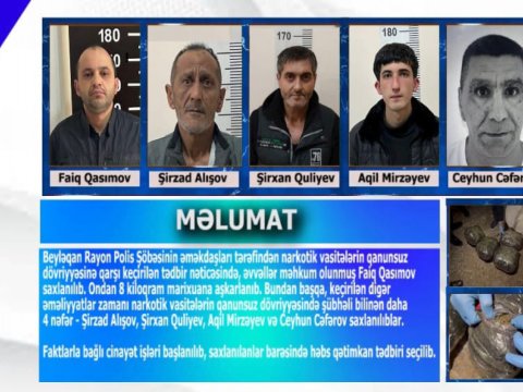 Beyləqanda 5 nəfər saxlanıldı -&nbsp;Narkotik əməliyyatı