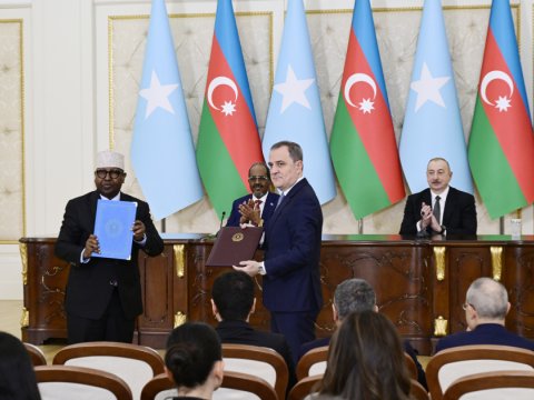 Azərbaycanla&nbsp;Somali arasında imzalanmış sənədlərin mübadiləsi oldu