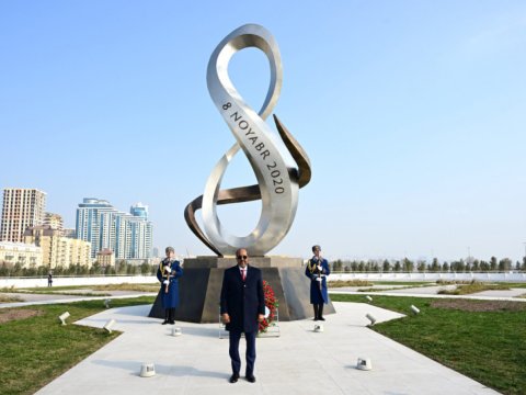 Somali Prezidenti Zəfər parkını ziyarət etdi - FOTO