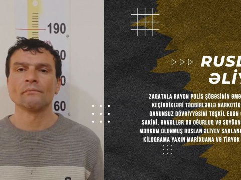 Keçmiş məhkumdan 4 kq narkotik götürüldü