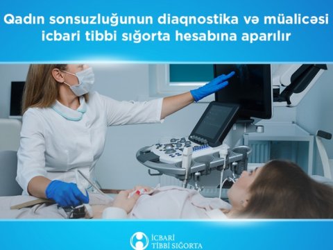 Qadın sonsuzluğunun müalicəsi pulsuzdur