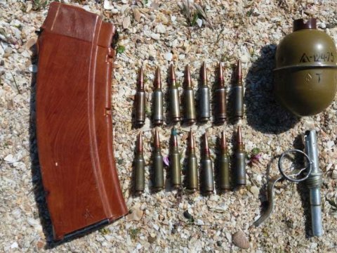 Pirşağıda həyətdən sursat tapıldı