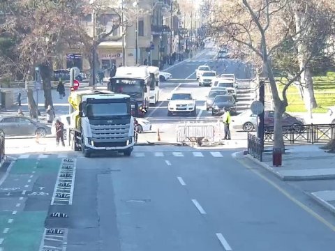 Azadlıq prospektində&nbsp;hərəkətə MƏHDUDİYYƏT