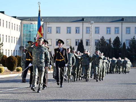 Hərbçilərin andiçmə mərasimindən GÖRÜNTÜLƏR