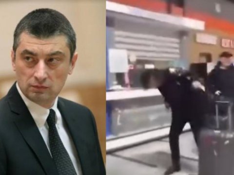 Sabiq baş nazirə bu dəfə yumurta atdılar - ANBAAN GÖRÜNTÜLƏR