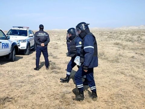 Kəngərlidə mina və top mərmisi aşkarlandı - FOTO