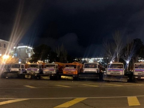 Bakı qara hazırlaşır - Texnikalar hazır vəziyyətə gətirildi