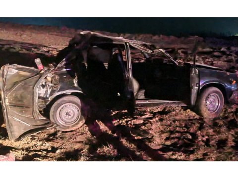 Ağdamda ağır qəza - 1 ölü, 3 yaralı