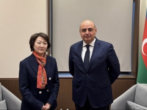 Türk Mədəniyyəti və İrsi Fondunun prezidenti XİN-in xüsusi səfiri ilə görüşüb