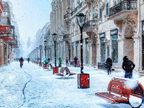 Qaib yazılmır, axşam dərsləri ləğv edilib - Qarlı havada universitetlərdə VƏZİYYƏT