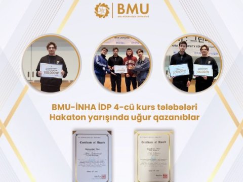 BMU-İNHA İDP tələbələrinin&nbsp;daha bir uğuru