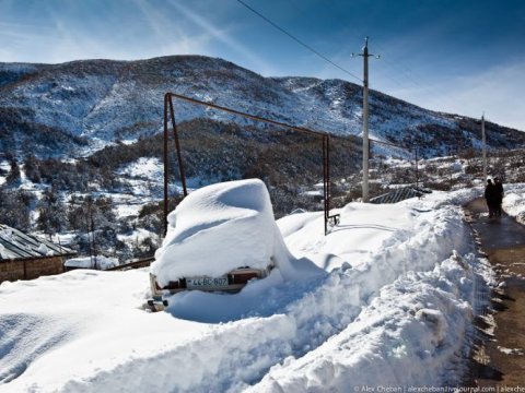 Zaqatalada 80 sm qar yağıb - FAKTİKİ HAVA