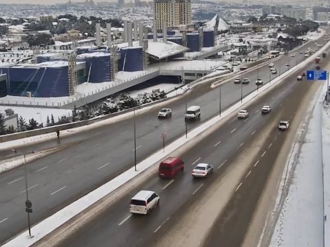 Yollarda vəziyyət necədir? - FOTOLAR