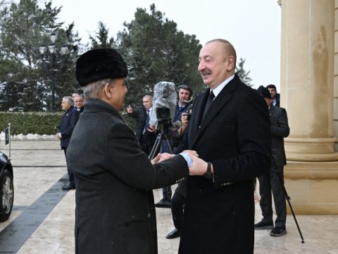 Şahbaz Şərifin rəsmi qarşılanma mərasimi olub - FOTOLAR