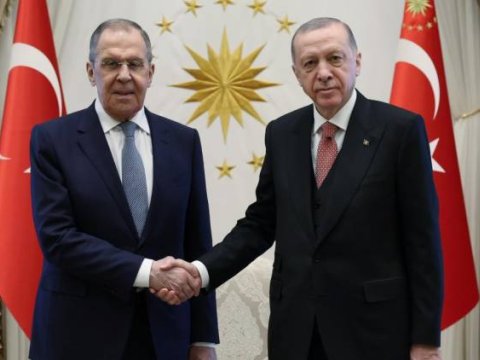 Ərdoğan Lavrovu qəbul etdi - YENİLƏNİB