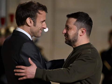 Avropanın 30 ölkəsi Ukraynaya dəstək verməyə hazırdı&nbsp;- Makron